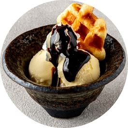 チョコワッフルサンデー